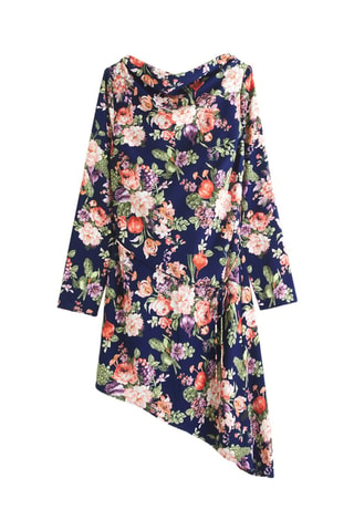 Vestido midi - Azul marino
