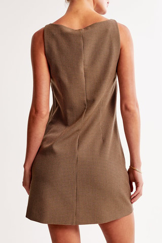 Vestido recto - Marrón