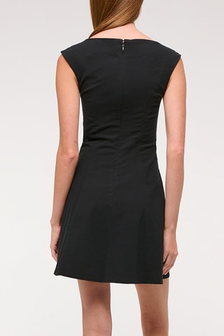 Vestido evasé - Negro