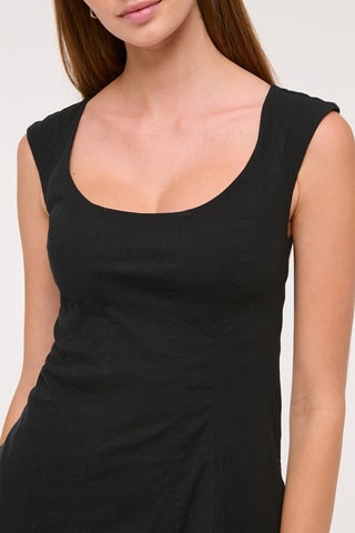 Vestido evasé - Negro