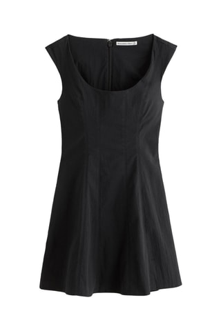 Vestido evasé - Negro
