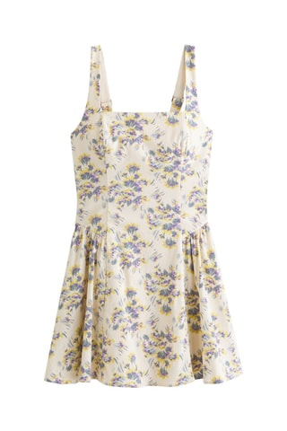 Vestido evasé - Crema