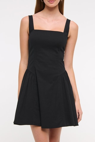 Vestido evasé - Negro