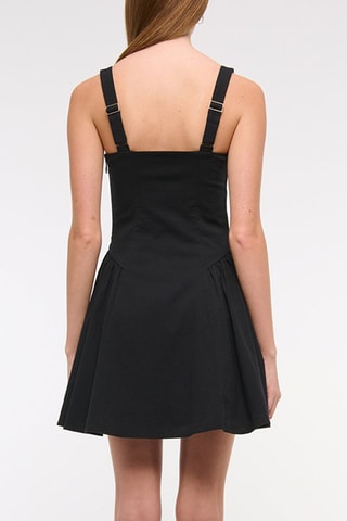 Vestido evasé - Negro