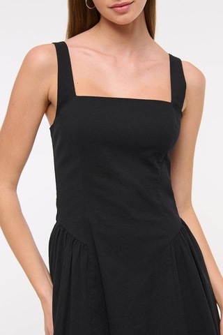 Vestido evasé - Negro