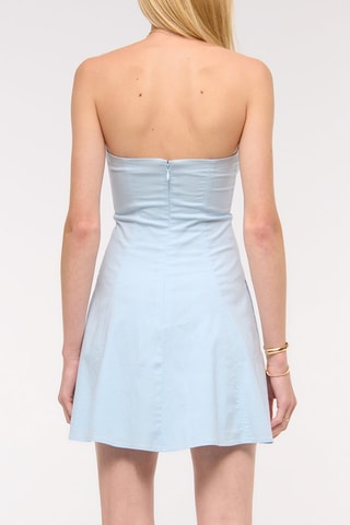 Vestido evasé - Celeste