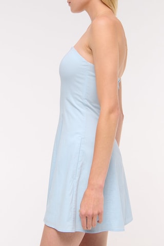 Vestido evasé - Celeste