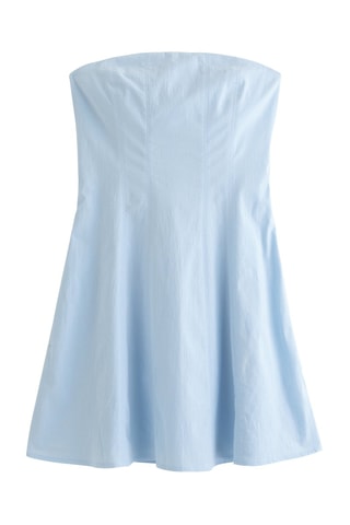 Vestido evasé - Celeste