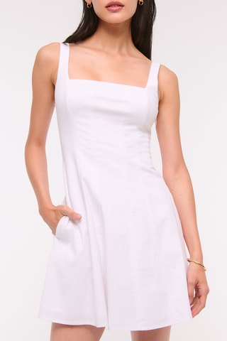 Vestido evasé - Blanco