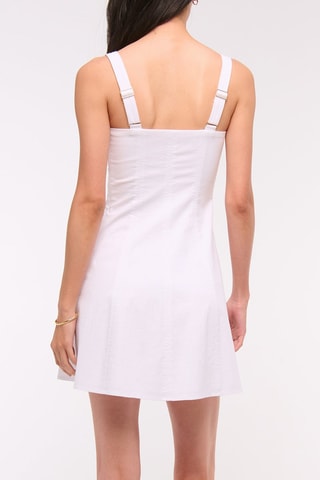 Vestido evasé - Blanco