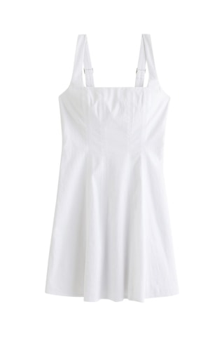 Vestido evasé - Blanco