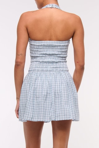 Vestido evasé - Celeste