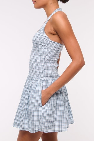 Vestido evasé - Celeste