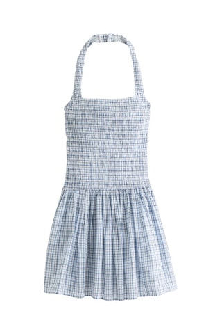 Vestido evasé - Celeste