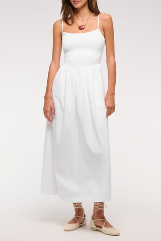 Vestido midi - Blanco