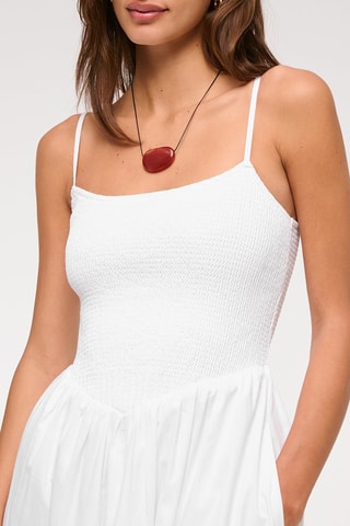 Vestido midi - Blanco