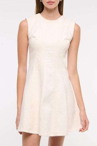Vestido evasé - Crudo