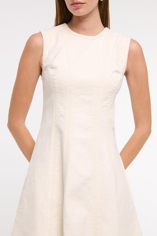 Vestido evasé - Crudo