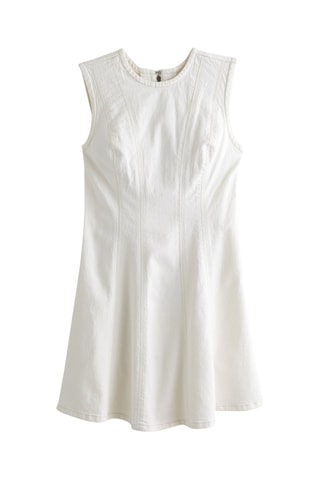 Vestido evasé - Crudo