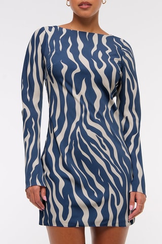 Vestido recto - Azul marino