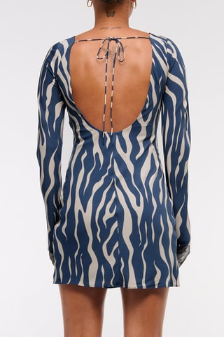 Vestido recto - Azul marino
