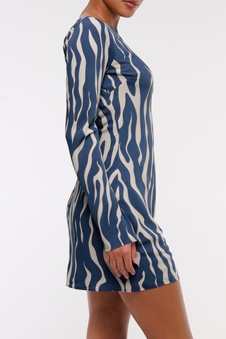 Vestido recto - Azul marino