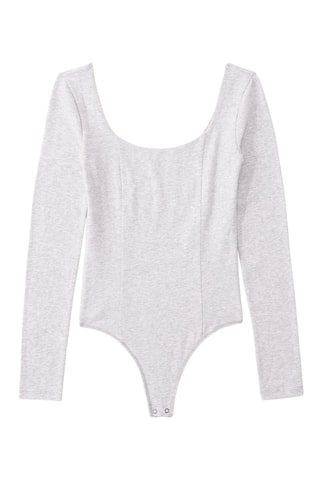 Bodysuit - Gemêleerd Grijs