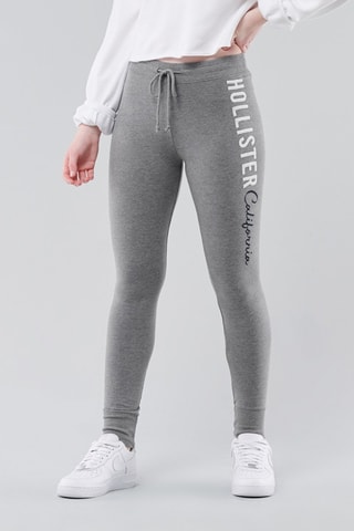 Fleece Legging Hoge Taille - Gemêleerd Grijs