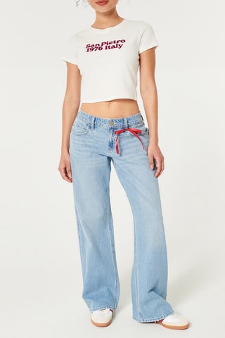Cropped T-shirt - Ecru
