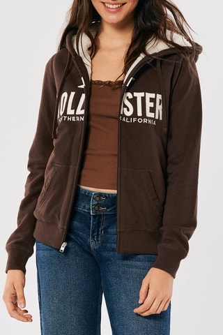 Sudadera con capucha - Marrón oscuro