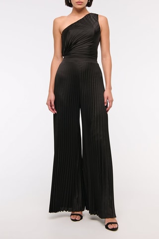 Asymmetrische Jumpsuit - Zwart