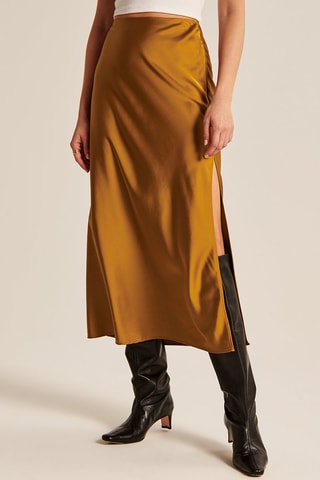 Midirok Hoge Taille - Mosterdgeel