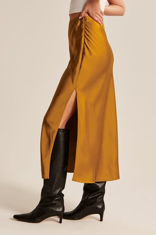 Midirok Hoge Taille - Mosterdgeel