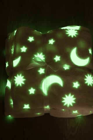 Manta fluorescente Stars - 110 x 140 cm - Beige
