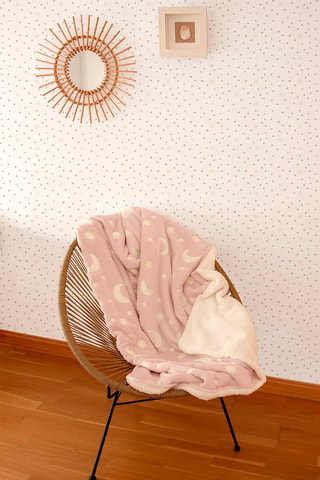 Manta fluorescente Stars - 80 x 110 cm - Rosa