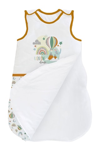Saco de dormir Rainbow Days - 70 cm - Blanco y azul