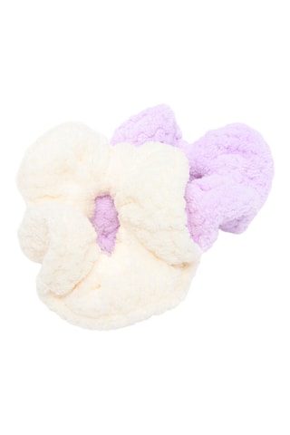 2 scrunchie - Ecrù e malva