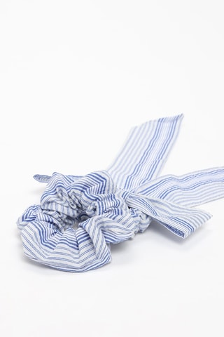 2 scrunchie - Bianco e navy