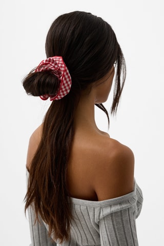 Scrunchie - Rosso e bianco