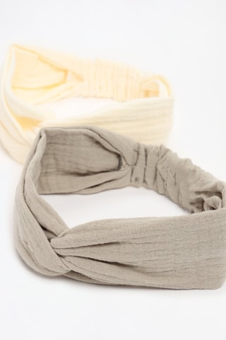 2 fasce - Taupe e giallo