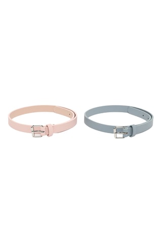 2 cinture - Rosa e grigio