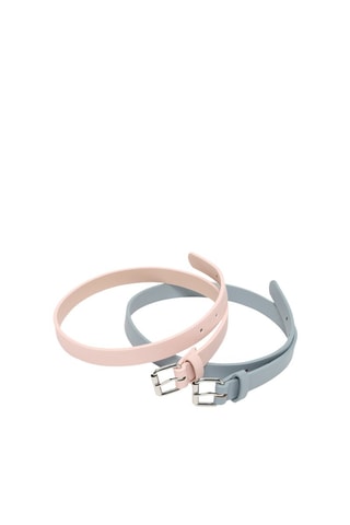 2 cinture - Rosa e grigio