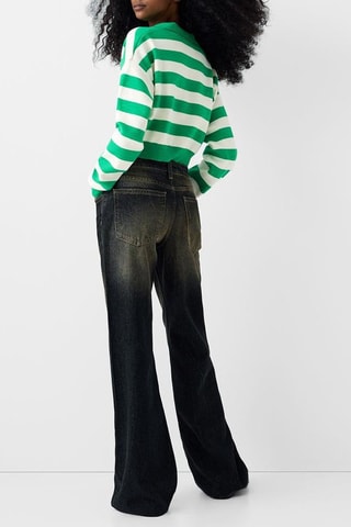 Maglia corta - Verde ed ecrù