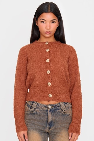 Cardigan - Rosso mattone