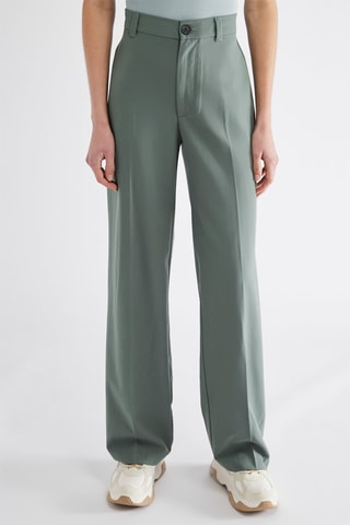 Pantaloni straight - Verde