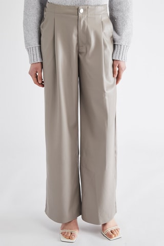 Pantaloni wide legs - Grigio