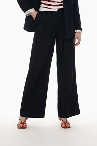 Pantaloni wide legs - Nero