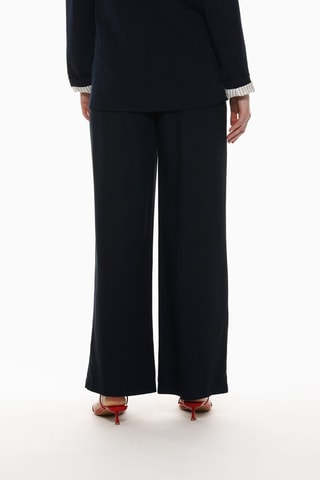 Pantaloni wide legs - Nero