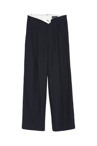 Pantaloni wide legs - Nero
