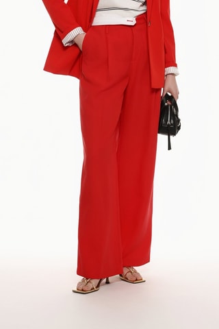 Pantaloni wide legs - Rosso